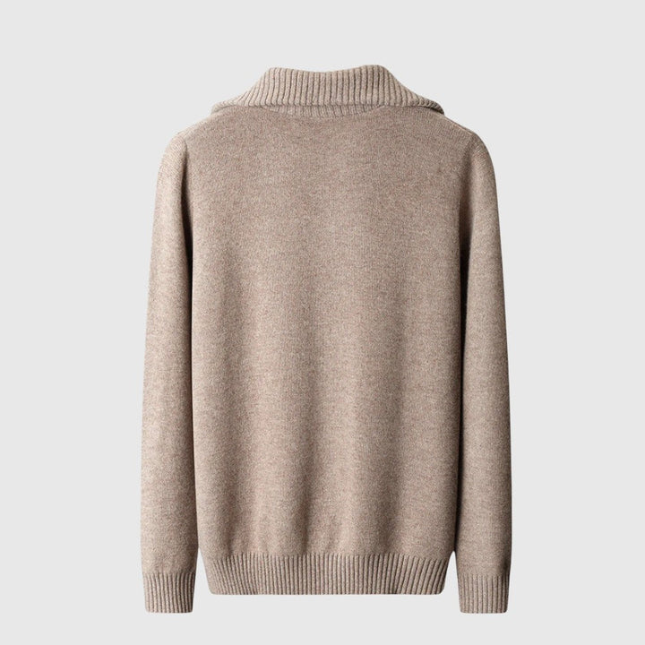 Λιμπουσέ - Πουλόβερ με φερμουάρ Taranto από μαλλί μερινός