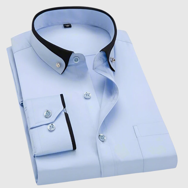 Γιάν - Πουκάμισο με αντίθεση γιακά