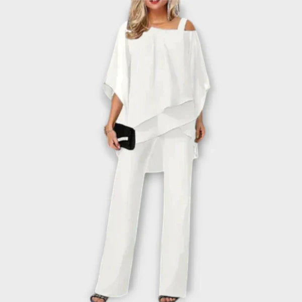 Celeste | Κομψό Σετ Chiffon Ολόσωμου