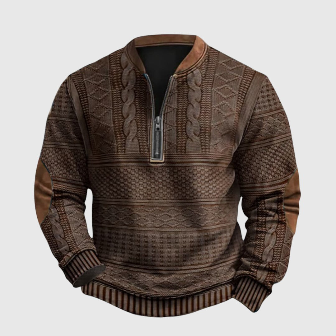 Τσάρλς - Πουλόβερ με μισό φερμουάρ