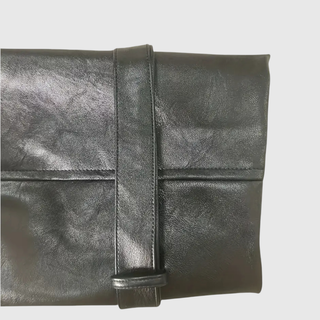 Αδελίνα - Δερμάτινο παλτό από ιταλικό δέρμα με κουμπιά