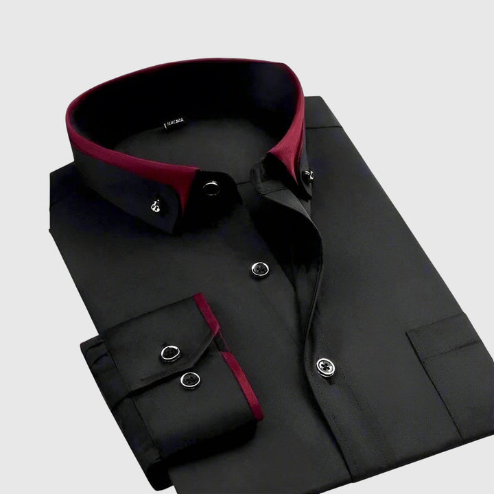 Γιάν - Πουκάμισο με αντίθεση γιακά