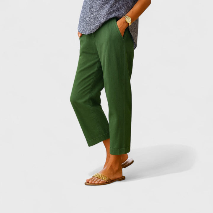 Οтýлие - Καλοκαιρινά παντελόνια από λινό και βαμβάκι