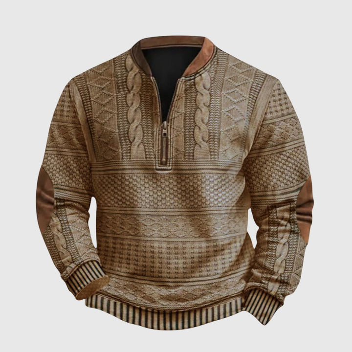 Τσάρλς - Πουλόβερ με μισό φερμουάρ