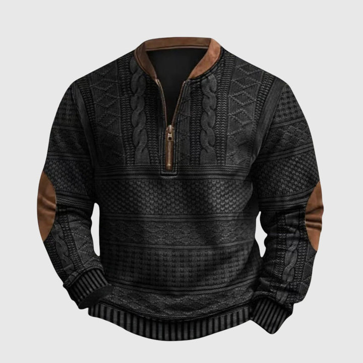 Τσάρλς - Πουλόβερ με μισό φερμουάρ