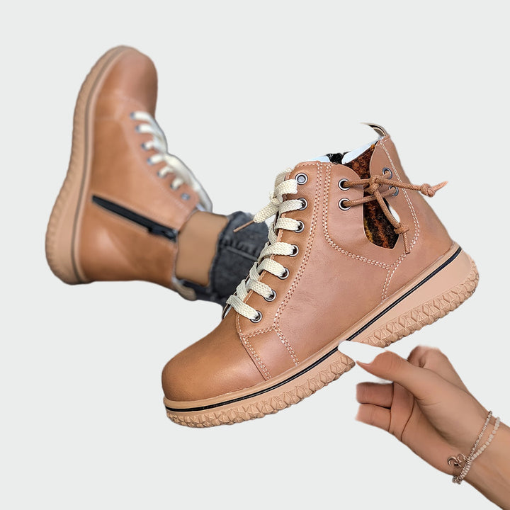 Ορθοπεδικά δερμάτινα μποτάκια μέχρι τον αστράγαλο