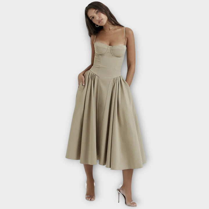 Γκεσίνε - Μίνι Φόρεμα Κορσέ Χωρίς Μανίκια