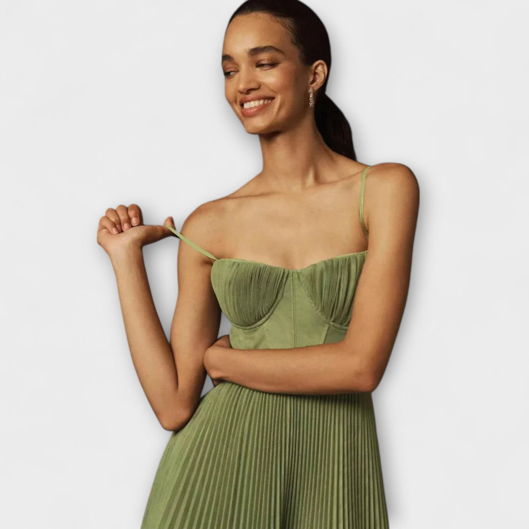 Μαρίλιν - Φόρεμα Μίντι από Τούλι με Σχέδιο Μπλουζάκι