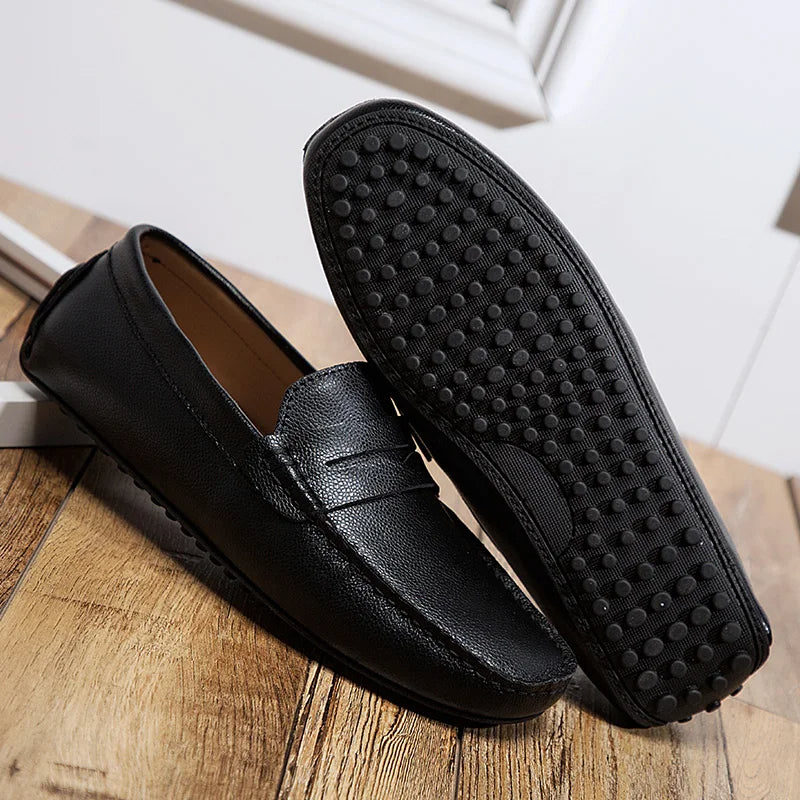 Αναπαυτικά Δερμάτινα Καλοκαιρινά Loafers