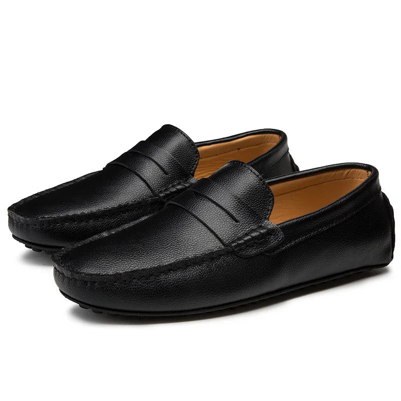 Αναπαυτικά Δερμάτινα Καλοκαιρινά Loafers