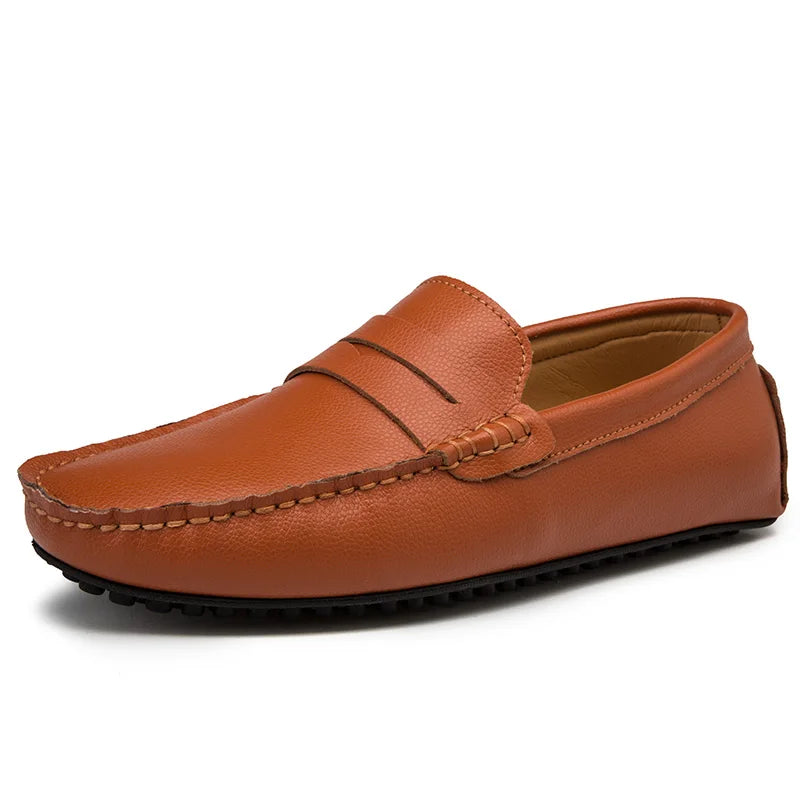 Αναπαυτικά Δερμάτινα Καλοκαιρινά Loafers