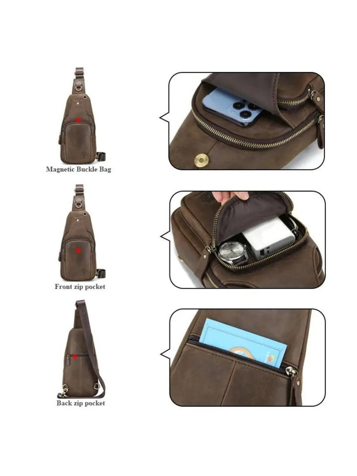 Anders™ | Essentiel Τσάντα Ώμου από Δέρμα