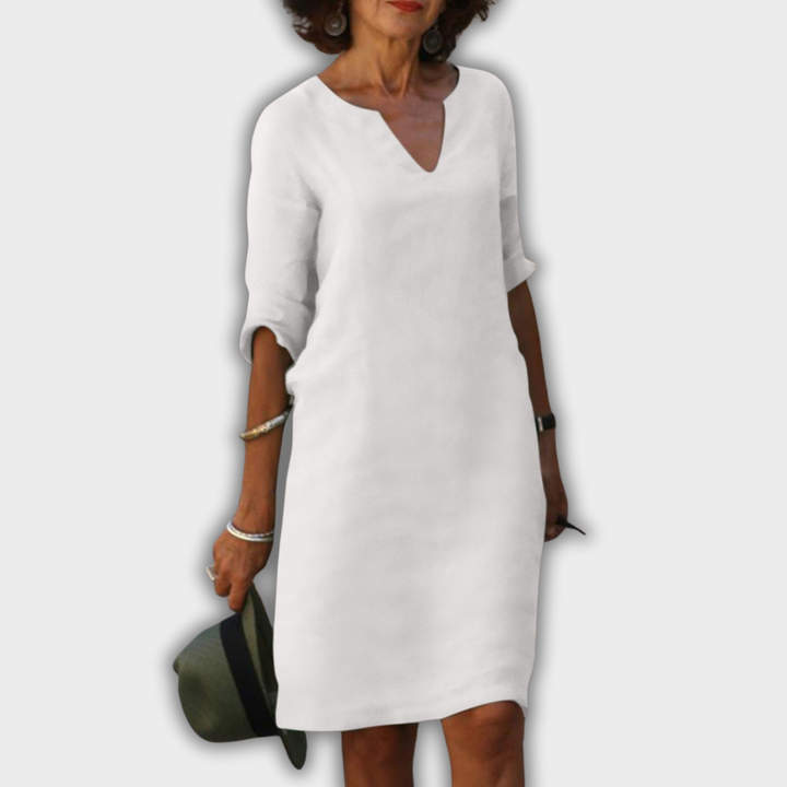 Lyns - φόρεμα με V-λαιμό