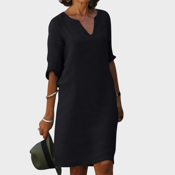 Lyns - φόρεμα με V-λαιμό