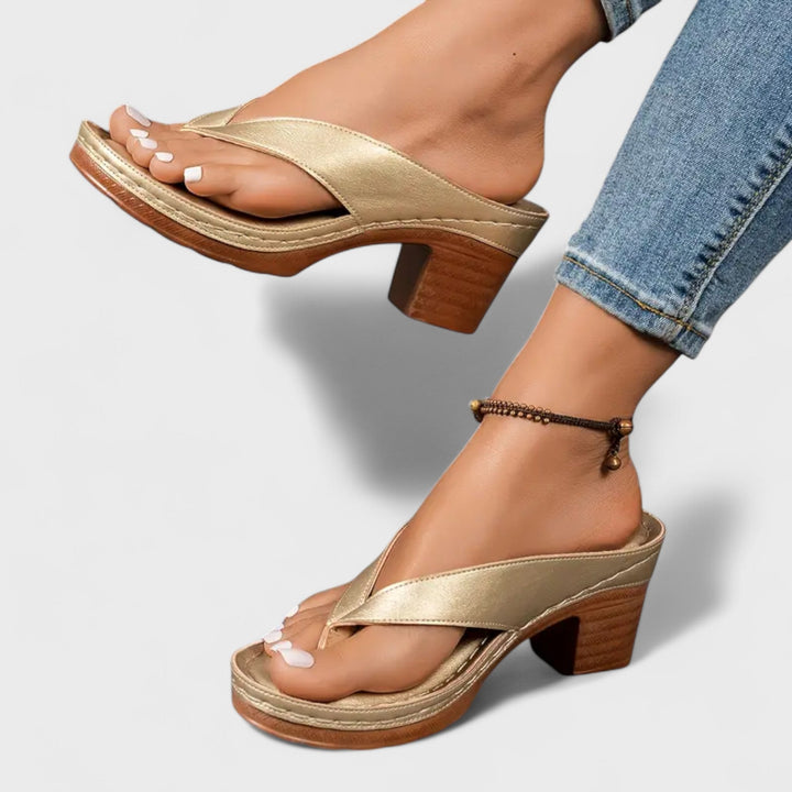 Πέτρα - Ορθοπεδικές παντόφλες με τακούνι