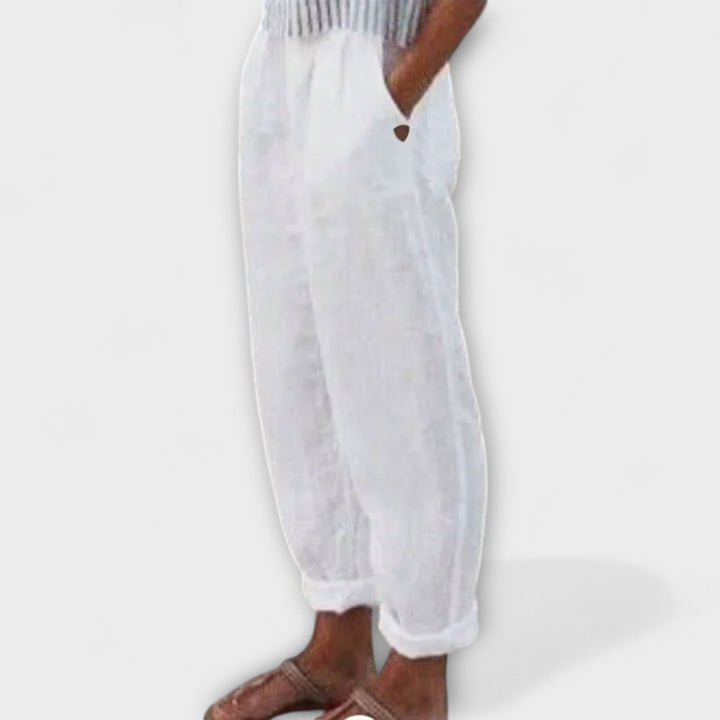 Κλάρα - Παντελόνι με μαλακή μέση και πλαϊνές τσέπες