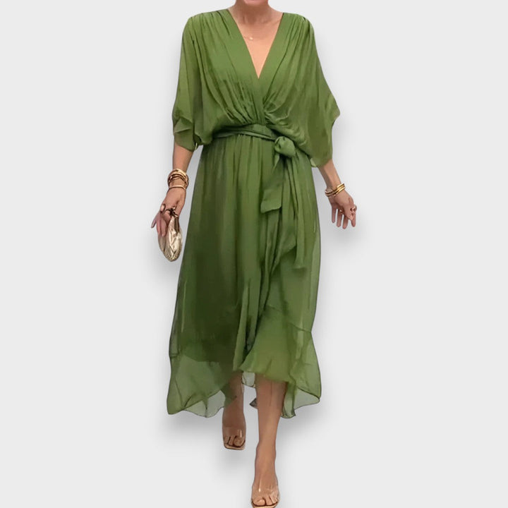 Μόνικα | Φόρεμα με V-Λαιμό