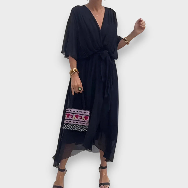 Μόνικα | Φόρεμα με V-Λαιμό