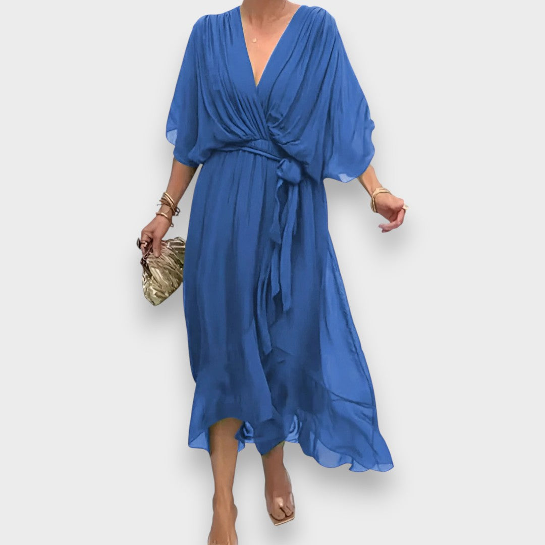 Μόνικα | Φόρεμα με V-Λαιμό