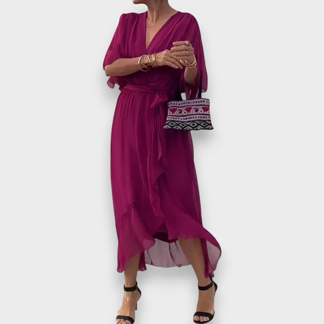 Μόνικα | Φόρεμα με V-Λαιμό