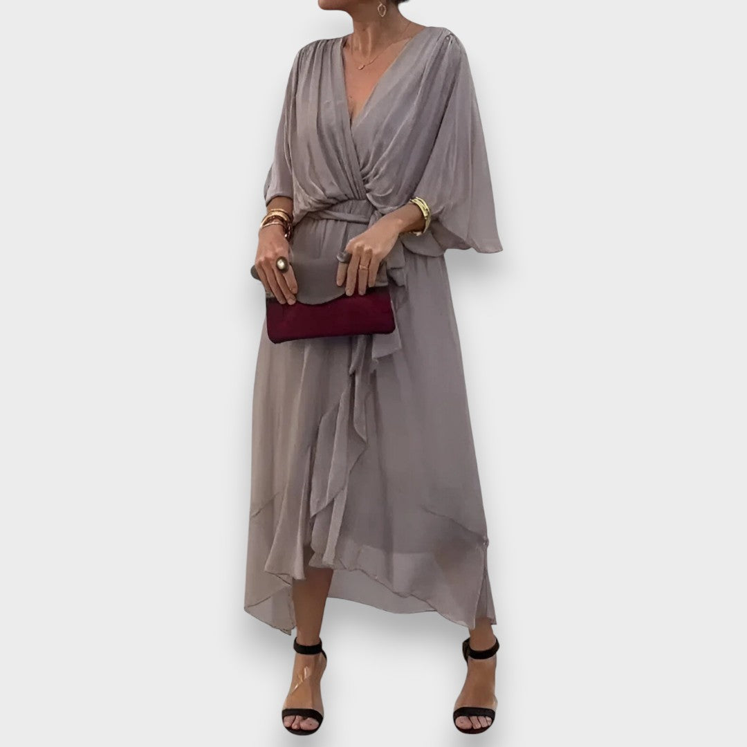 Μόνικα | Φόρεμα με V-Λαιμό