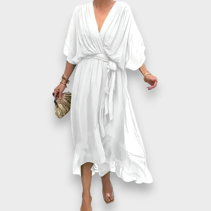 Μόνικα | Φόρεμα με V-Λαιμό