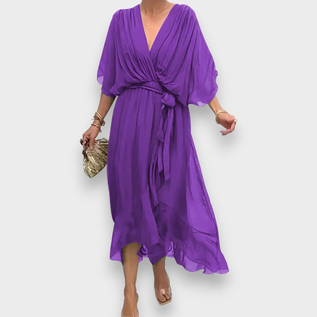 Μόνικα | Φόρεμα με V-Λαιμό