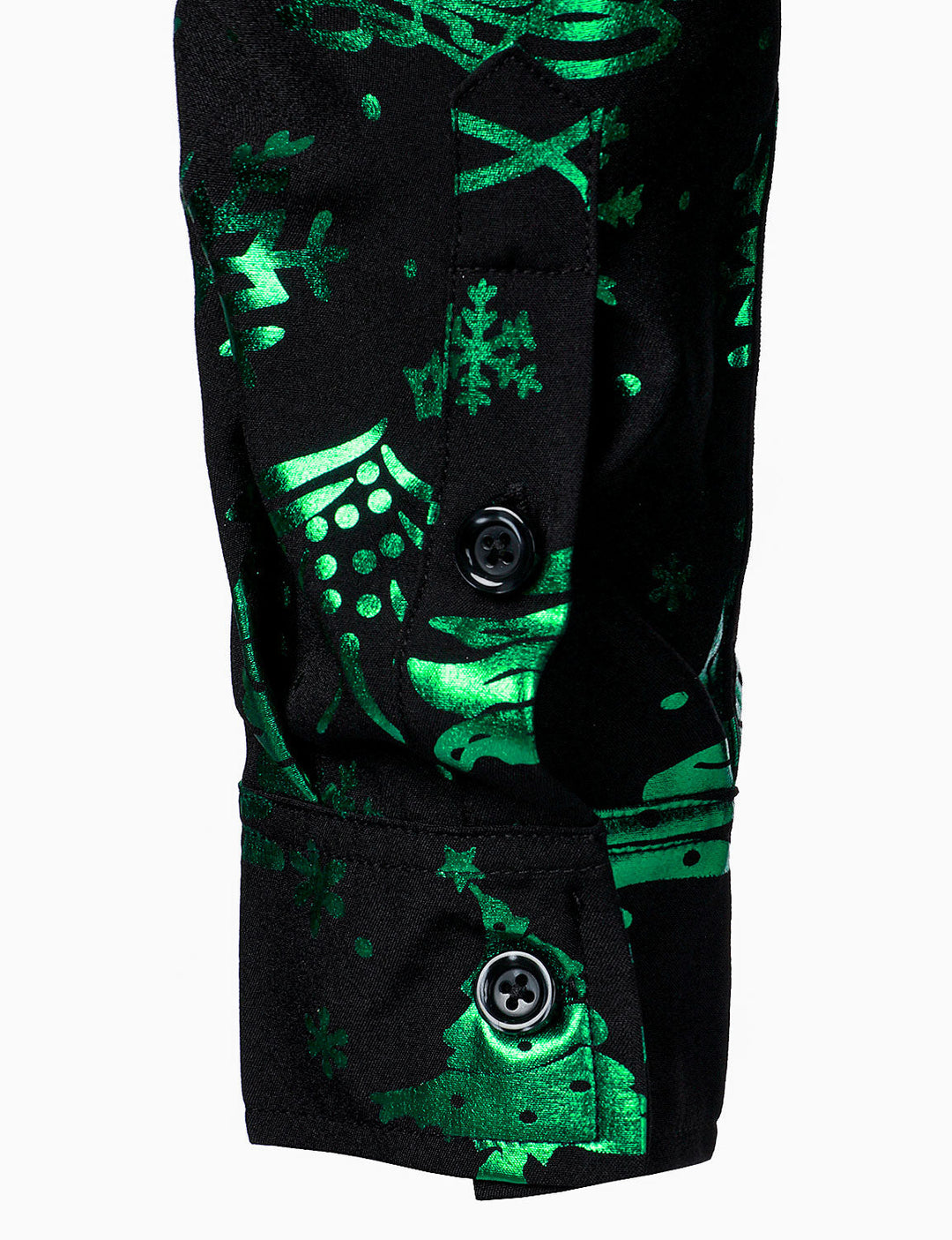 Εκτύπωση Χριστουγεννιάτικης Εορτής Κανονική Εφαρμογή Πράσινο Μακρυμάνικο Πουκάμισο