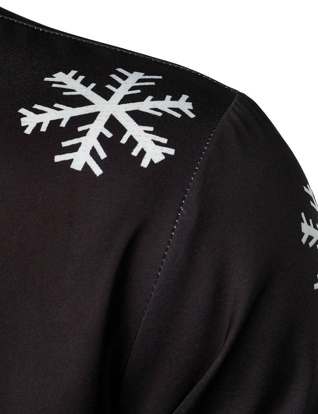 Ανδρικό Χριστουγεννιάτικο Κουμπωτό Μαύρο Διασκεδαστικό Μπλουζάκι Μακρυμάνικο