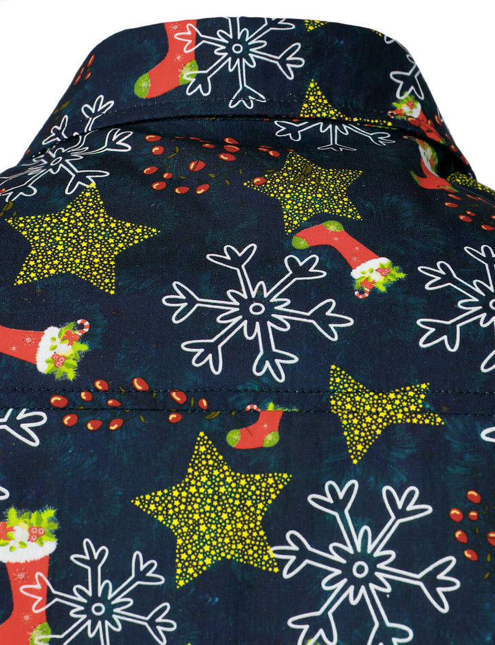 Ανδρικό Χριστουγεννιάτικο Μπλουζάκι Μακρυμάνικο από Βαμβάκι