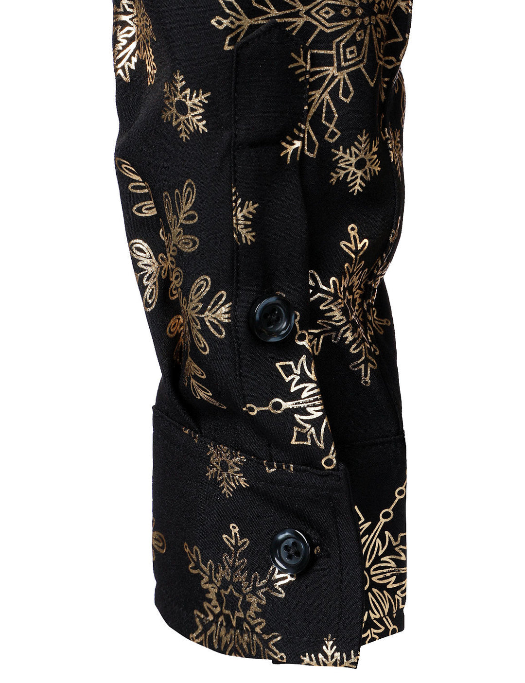 Herres Guld Jul Snefnug Print Μακρυμάνικη Μπλούζα