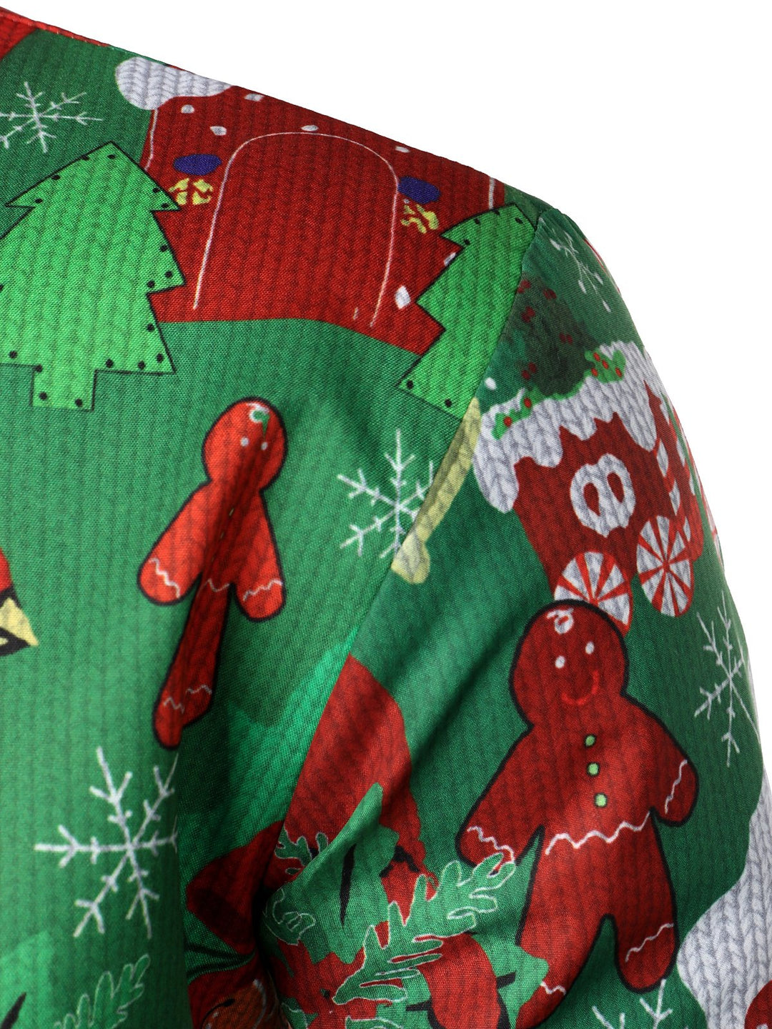 Χριστουγεννιάτικη αστεία στολή για άνδρες, διακοπές, πάρτι, μακριά πουκάμισα
