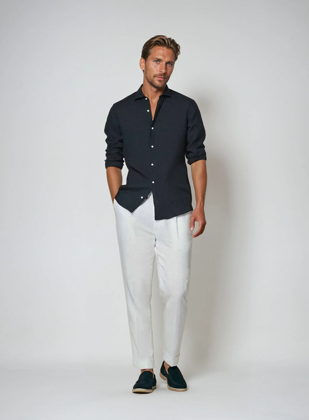 Εσπαντρίγια Λινάρι - Ναυτικό Μπλε