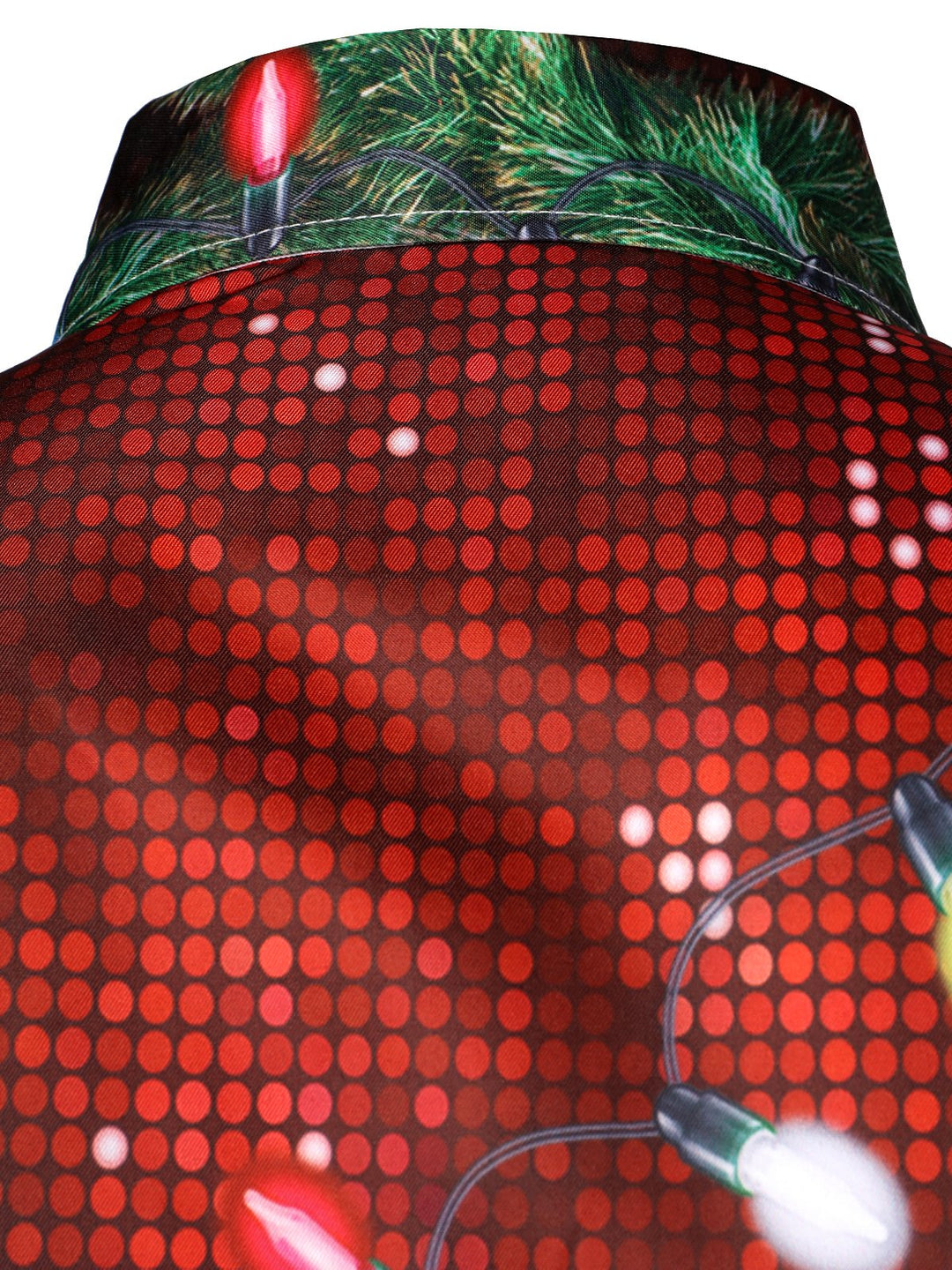 Ανδρικό Χριστουγεννιάτικο αστείο θεματικό πουκάμισο με κουμπιά και μακριά μανίκια