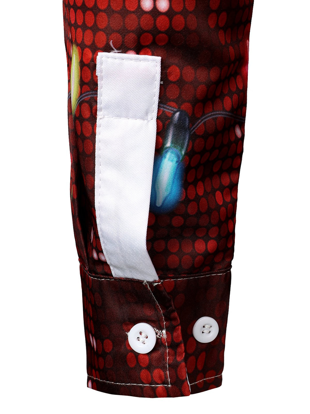 Ανδρικό Χριστουγεννιάτικο αστείο θεματικό πουκάμισο με κουμπιά και μακριά μανίκια