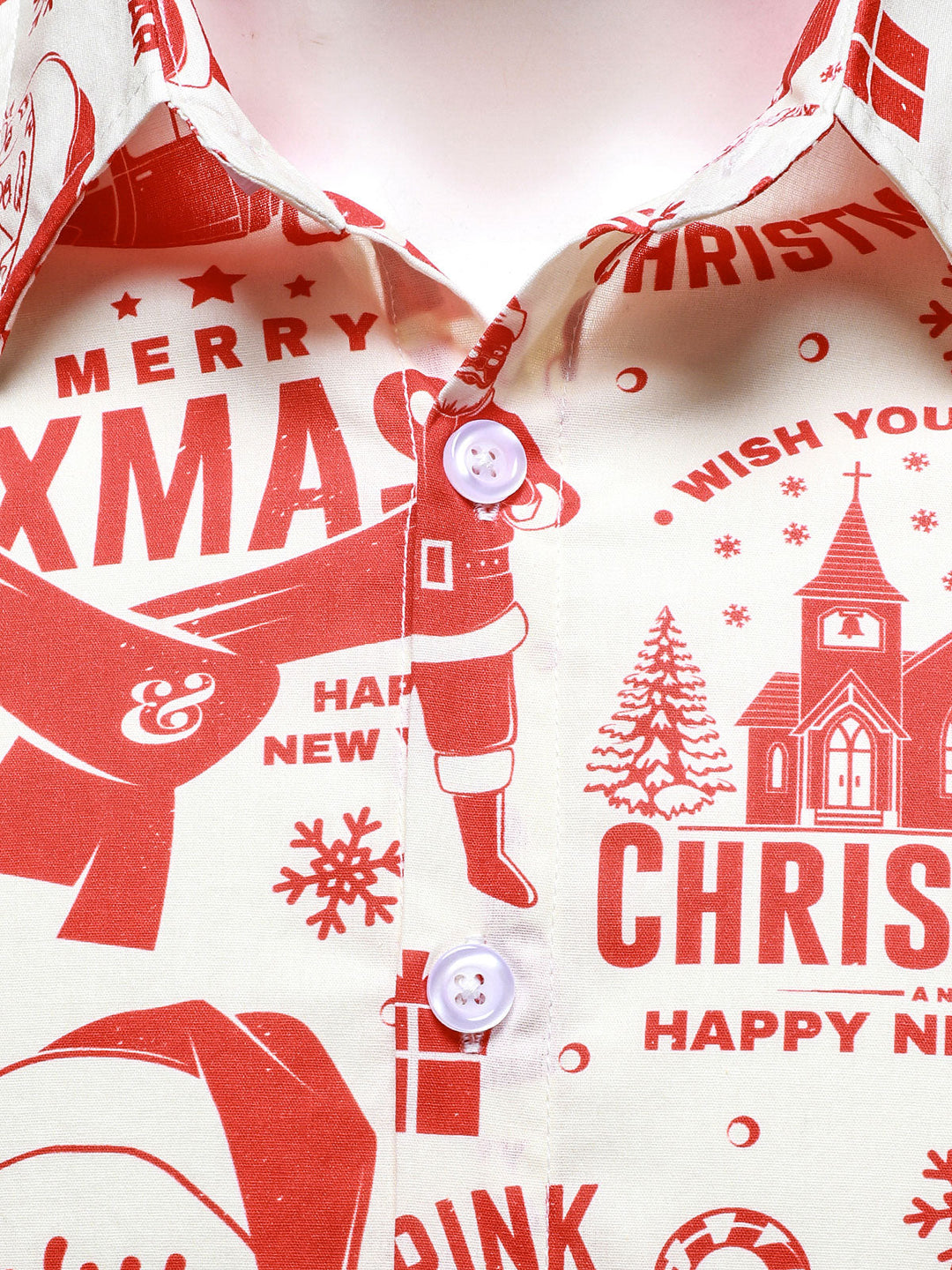 Ανδρική χριστουγεννιάτικη μπλούζα σε μπεζ με διασκεδαστικό vintage σχέδιο και μακριά μανίκια