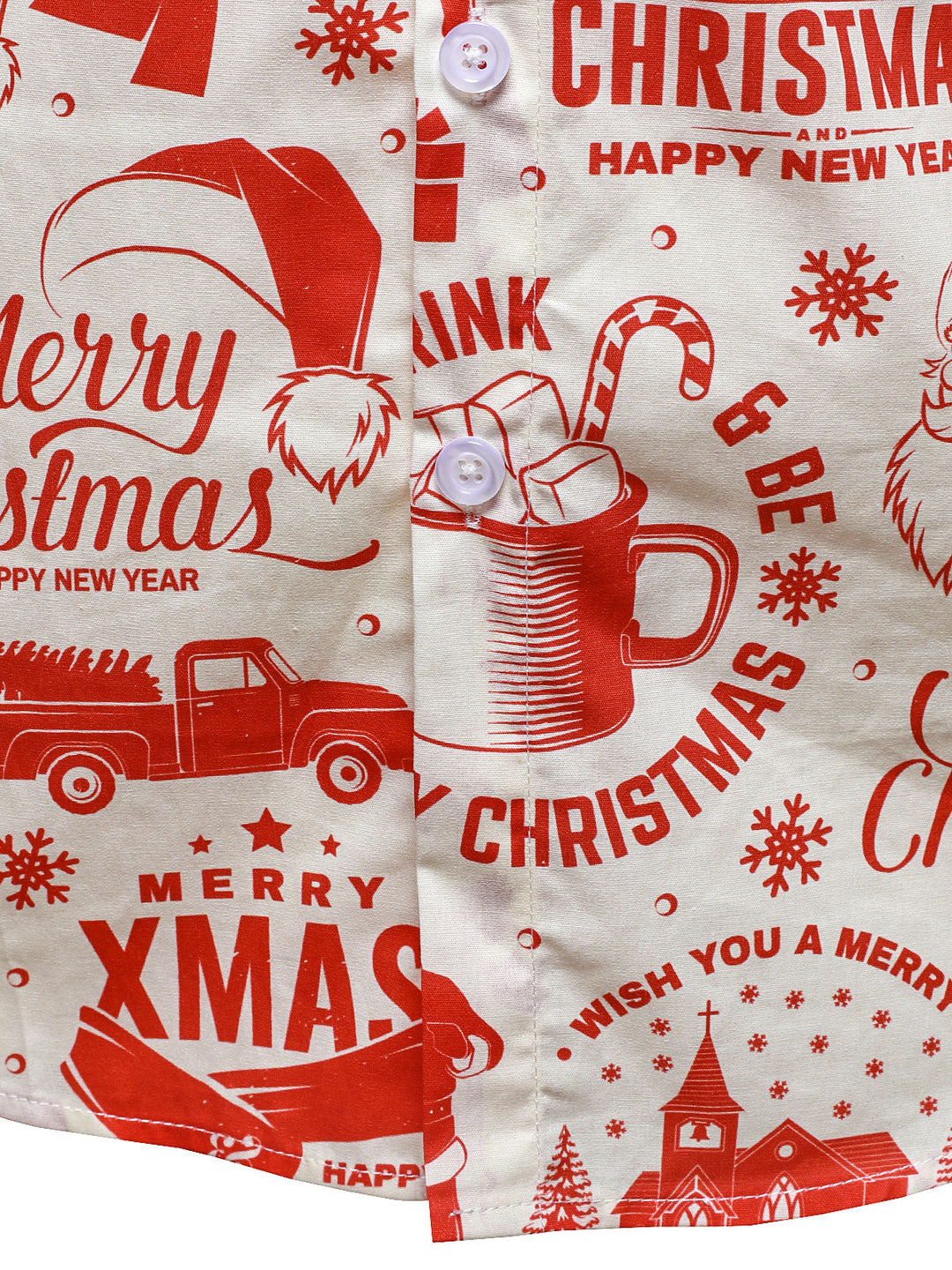 Ανδρική χριστουγεννιάτικη μπλούζα σε μπεζ με διασκεδαστικό vintage σχέδιο και μακριά μανίκια