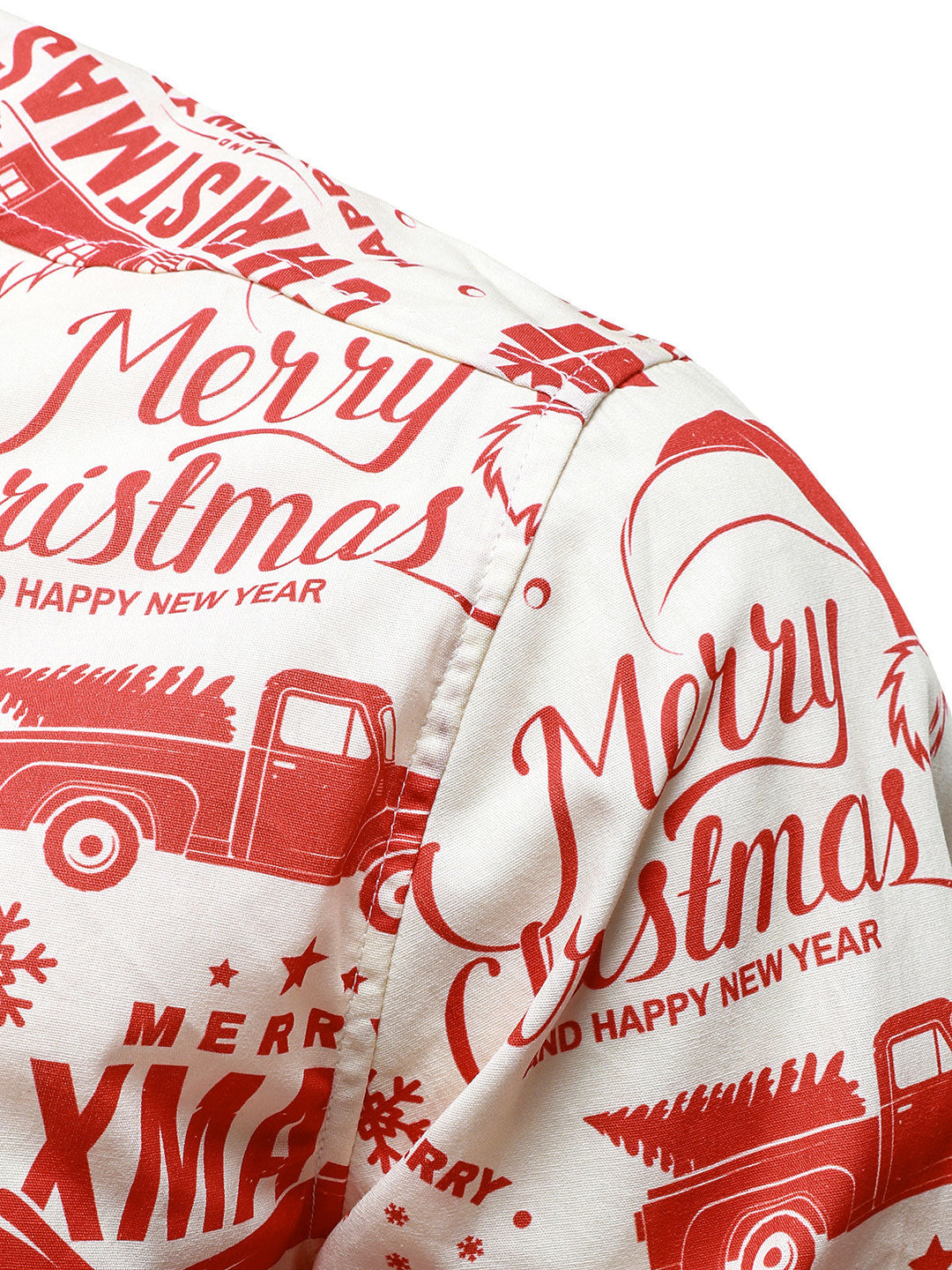 Ανδρική χριστουγεννιάτικη μπλούζα σε μπεζ με διασκεδαστικό vintage σχέδιο και μακριά μανίκια