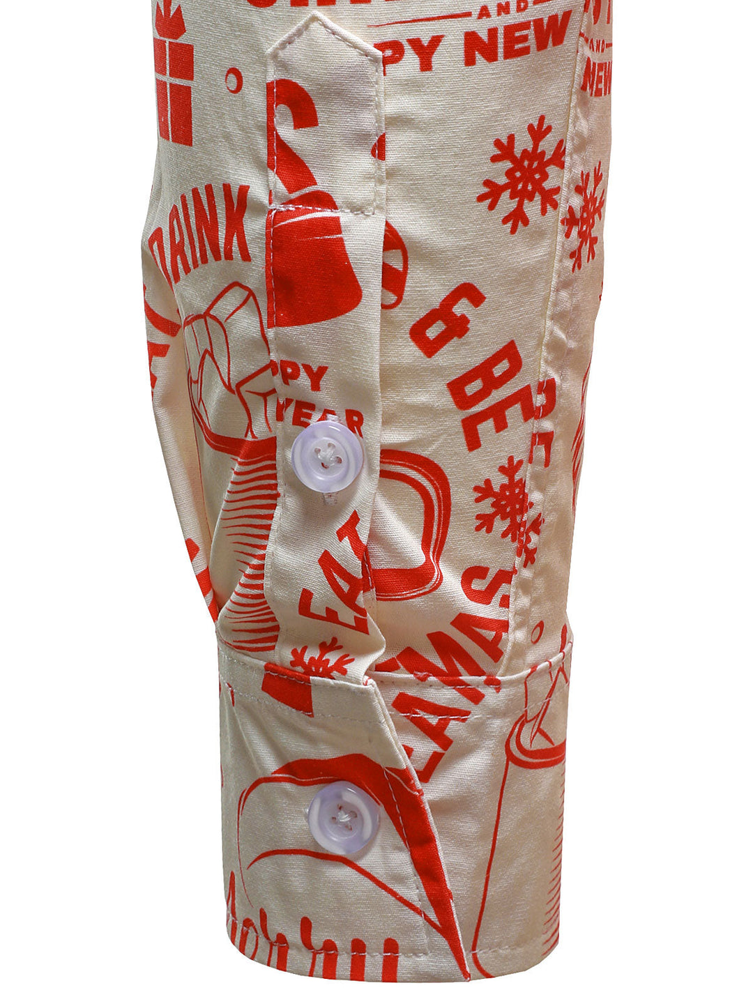 Ανδρική χριστουγεννιάτικη μπλούζα σε μπεζ με διασκεδαστικό vintage σχέδιο και μακριά μανίκια