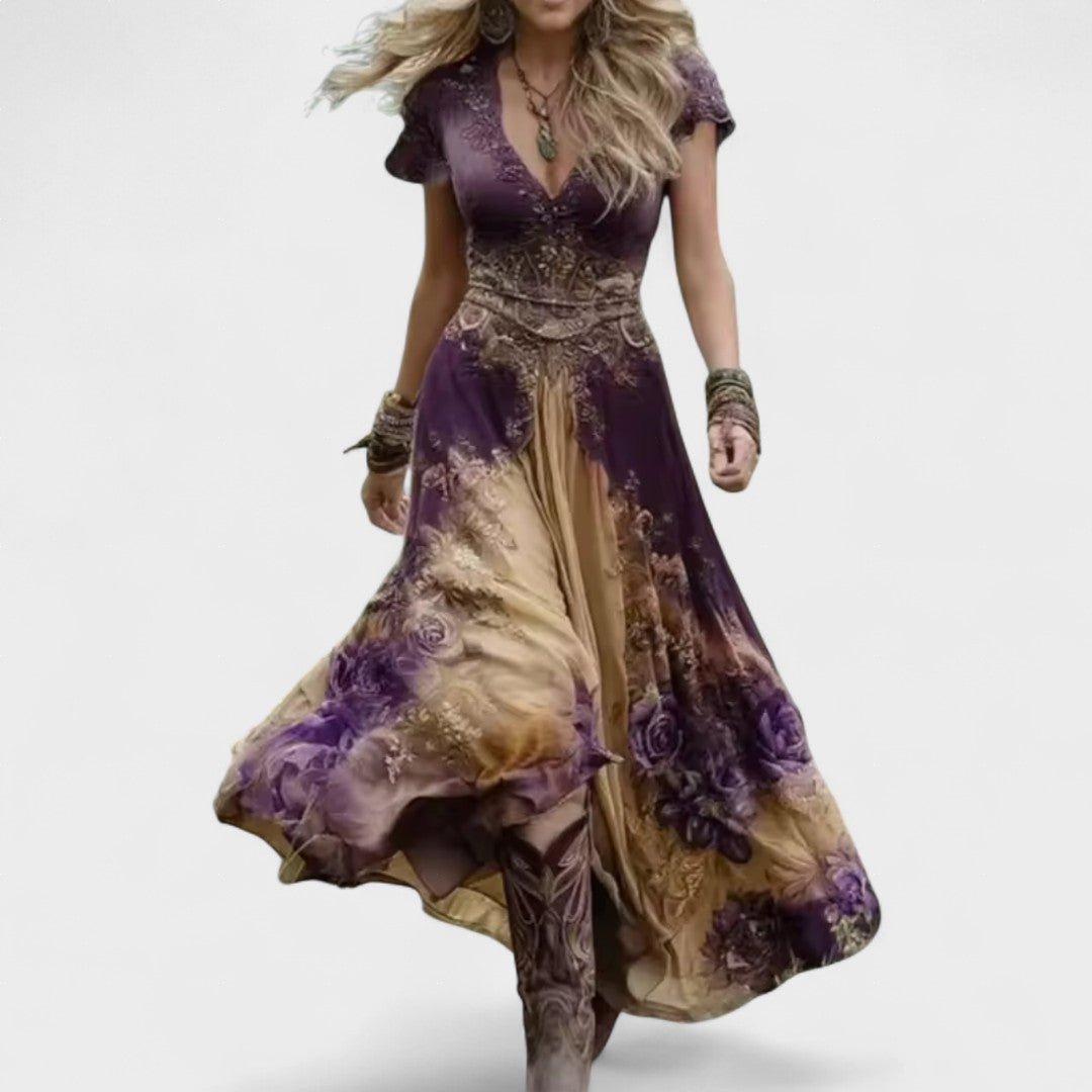 Ελίνα | Κομψό Floral Φόρεμα