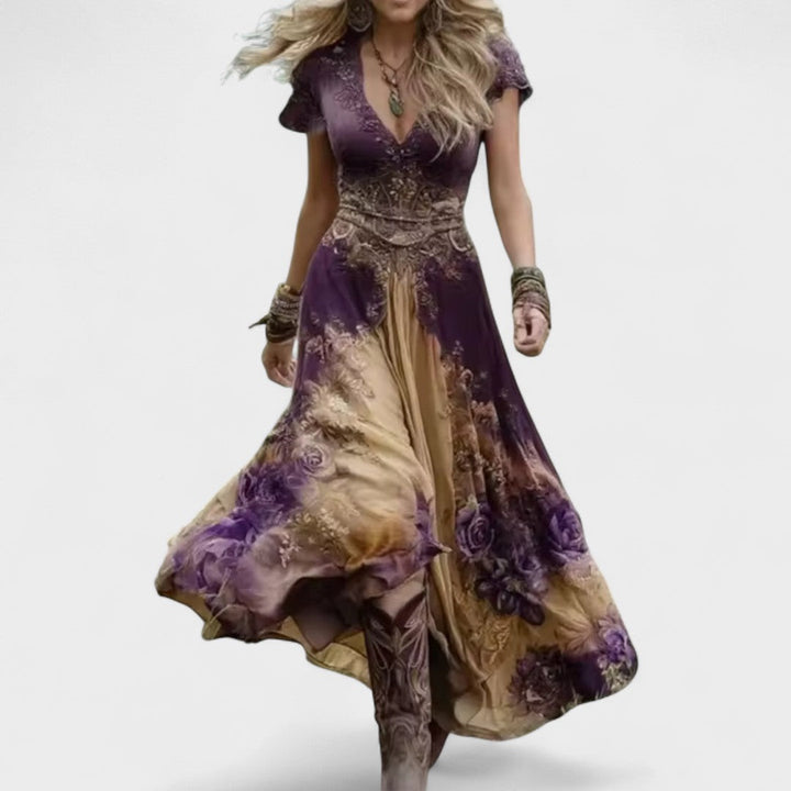 Ελίνα | Κομψό Floral Φόρεμα