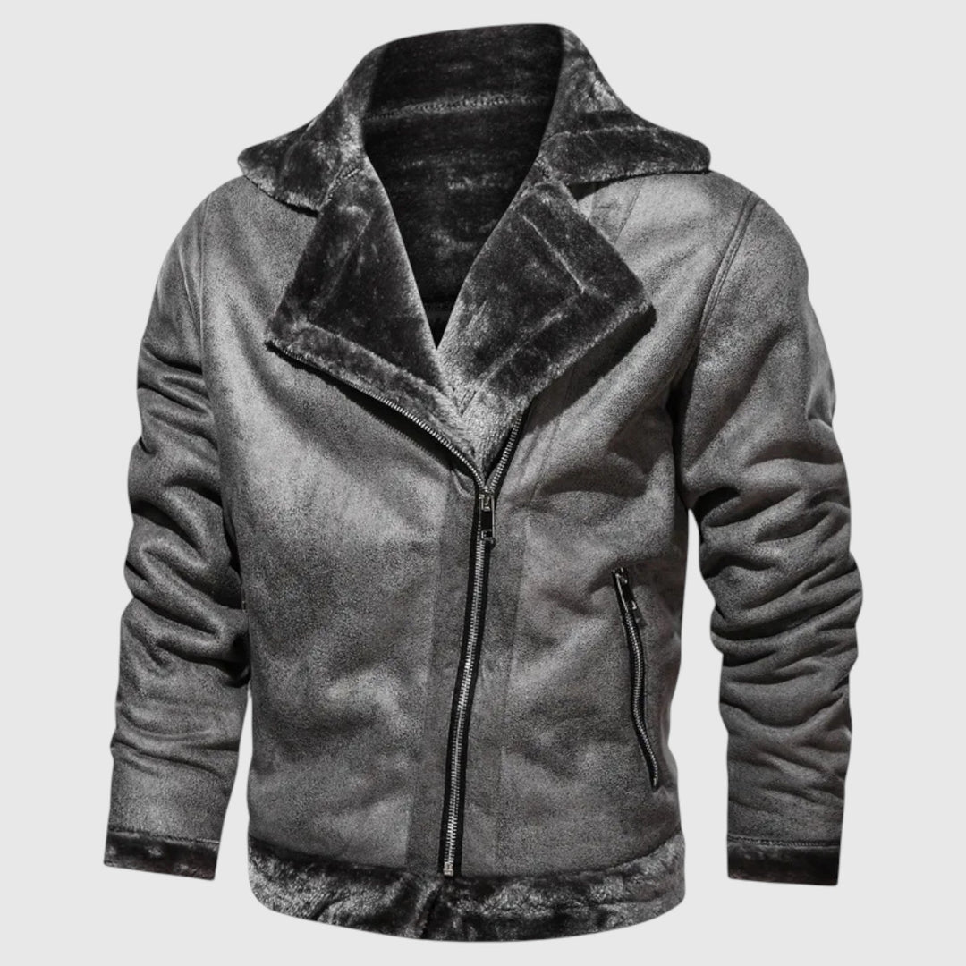 Νικολάι - Δερμάτινο μπουφάν με πούπουλα