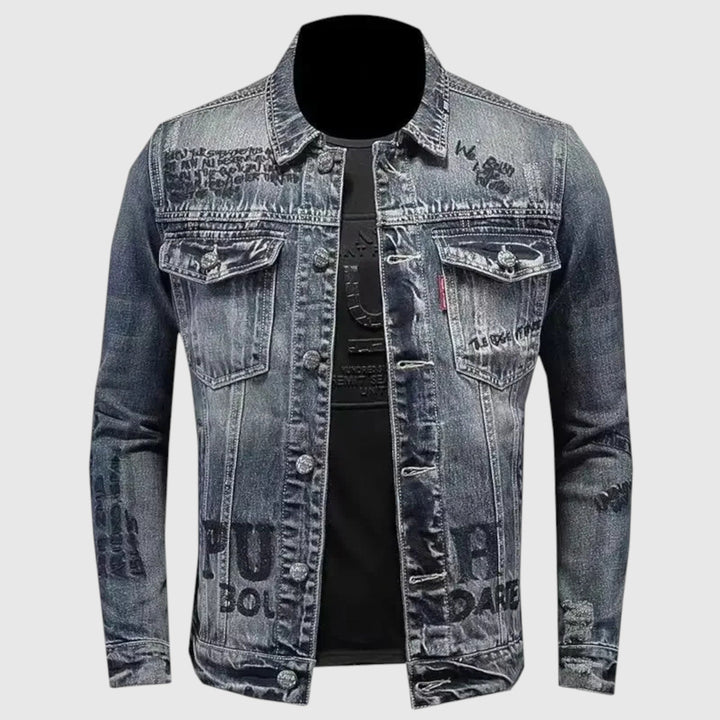 Γιώργος - Ανδρικό τζιν μπουφάν