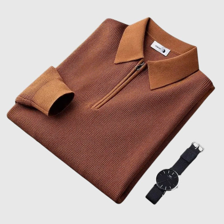 Λιμπουσέ - Εlegant ανδρική μπλούζα με φερμουάρ