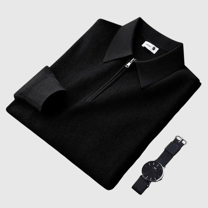 Λιμπουσέ - Εlegant ανδρική μπλούζα με φερμουάρ