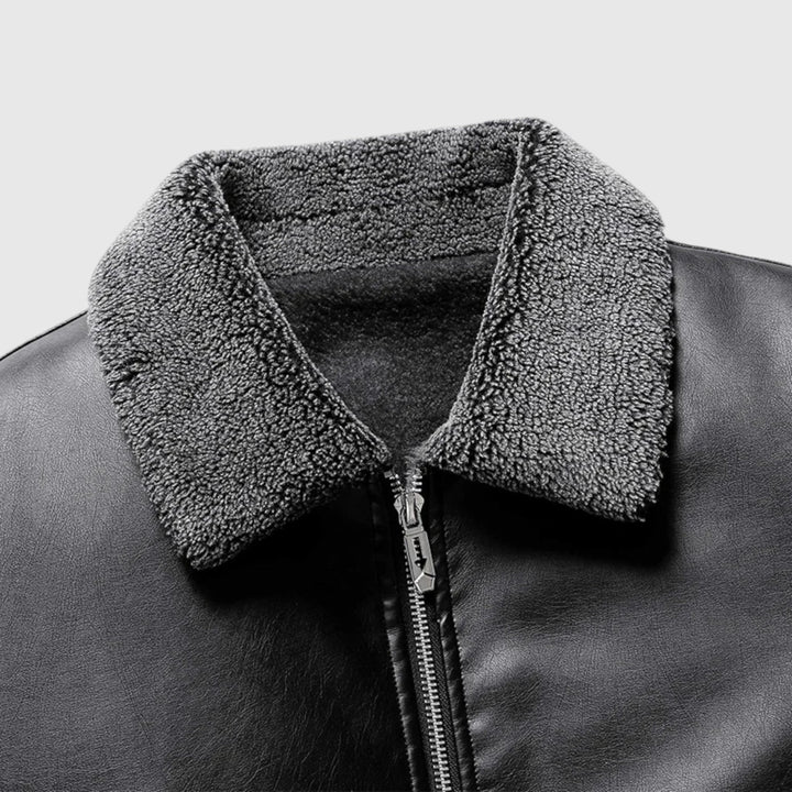 Ιβάν-Ανδρικό δερμάτινο μπουφάν