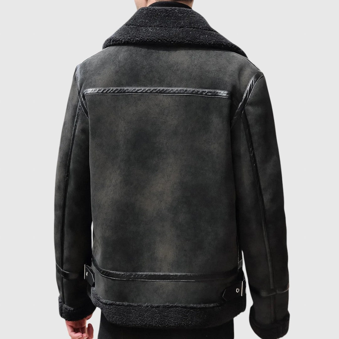 Χρώμα - παλτό από σουέτ