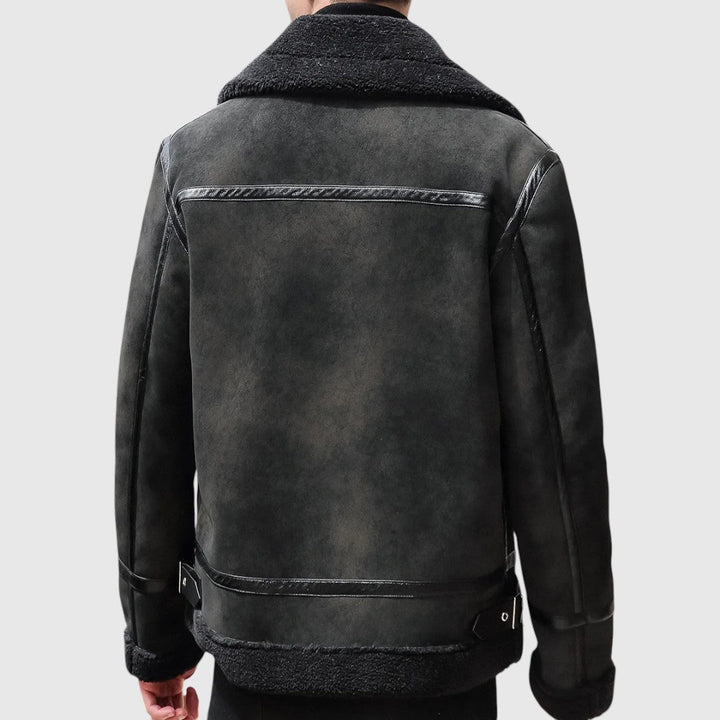 Χρώμα - παλτό από σουέτ