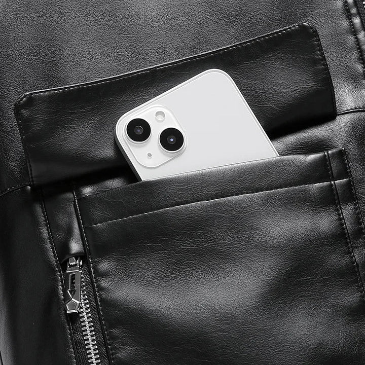 Ιβάν-Ανδρικό δερμάτινο μπουφάν