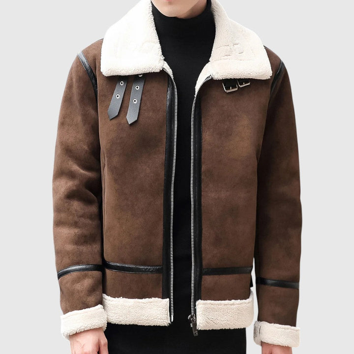 Χρώμα - παλτό από σουέτ